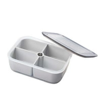 Miogawg Food Storage Containers, Divided Food Serving Tray With Lids, Stackable snack box, Container With Small Dividers, Plastic Storage Bins For Fridge Pantry Freezer