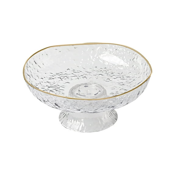 Miogawg Fruit Bowl, Decorative Glass Bowl, Decorative Pedestal Bowl For Home Kitchen Decor, Fruit & Vegetables Holder Storage