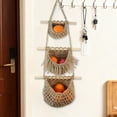 thumbnail image 1 of Miogawg Hanging Fruit Basket, 3 Tier Over The Door Organizer, Wall Hanging Vegetable Fruit Baskets, Over The Door Organizer For Kitchen, Bedroom, Bathroom, 1 of 6