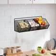 thumbnail image 1 of Miogawg Hanging Kitchen Storage Baskets, Wall-Mounted Fruit And Veggie Storage Basket Holder, Kitchen Storage Basket For Snack Onion Potato, 1 of 6