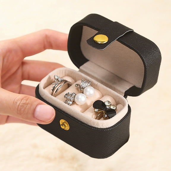 Miogawg Jewelry Ring Box, Mini Travel Jewelry Case, Portable Ring Storage Case For Rings Earrings, Gifts For Women