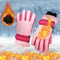 thumbnail image 1 of Miogawg Kids Snow Ski Gloves, Waterproof Winter Warm Glove, Cold Weather Windproof Warm Snowboard Sport Mittens For Boys Girls, 1 of 3