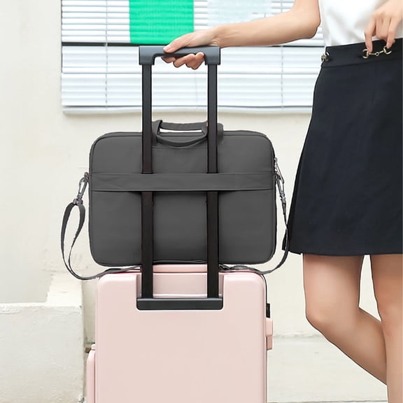 Miogawg Laptop Shoulder Bag, Computer Bags, Side Open Messenger Bag With Pockets