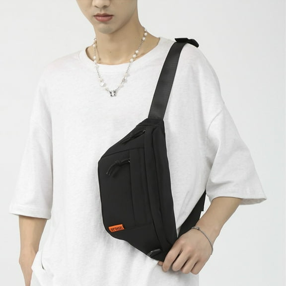 Miogawg Large Fanny Pack, Lightweight Crossbody Waist Bag, Water Resistant Belt Bags With Adjustable Strap And 2 Zippers Pockets For Running And Sports