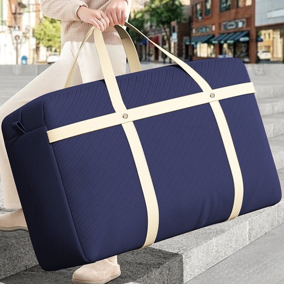 Miogawg Large Moving Bags With Zippers & Carrying Handles, Sturdy Clothes Storage Bags Totes Bins, Heavy-Duty Storage Tote For Clothes, Moving Supplies