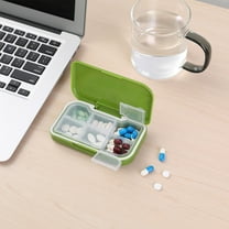 Miogawg Large Pill Organizer, Moisture Proof & Waterproof Travel Pill Case, Portable Medication Box With Adjustable Dividers For Vitamins Supplements Fish Oil And Daily Pills 6 Compartments