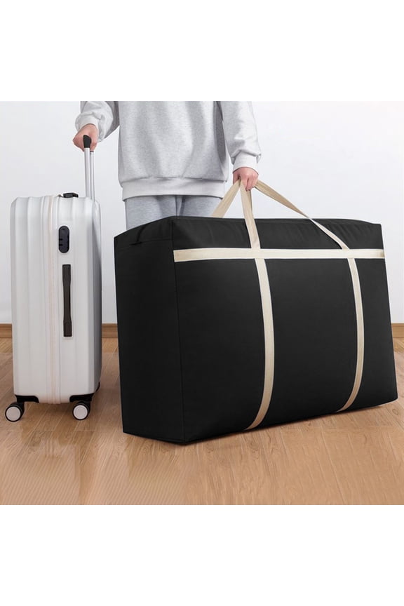 Large Strong Moving Bags With Zippers & Carrying Handles, Water Resistant, Heavy Duty Storage Tote For Space Saving, Alternative To Moving Box