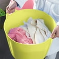 thumbnail image 1 of Miogawg Laundry Basket, Dirty Clothes Hamper For Laundry, Portable Round Bin With Carry Handles, Plastic Hamper For Laundry, Dorm, Family, 1 of 8