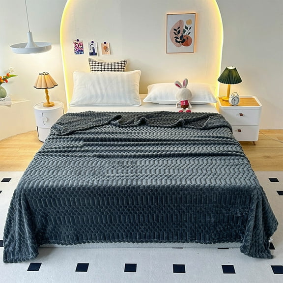 Miogawg Lightweight Breathable Blanket, Cooling Cotton Waffle Weave Throw Blanket, All Seasons Blanket For Bed Home Decor Office, Machines Washable