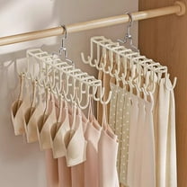 Miogawg Metal Tie Hanger, 20 Hooks Horizontal Closet Organizer Rack, Hanging Closet Organization Storage Holder For Ties, Belts, Hats, Purses, Towels, Jackets