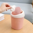 thumbnail image 1 of Miogawg Mini Trash Can, Plastic Covered Waste Basket, Small Garbage Bin With Swing Lid For Home, Office, Kitchen, Vanity Tabletop, Bedroom, Bathroom, 1 of 6