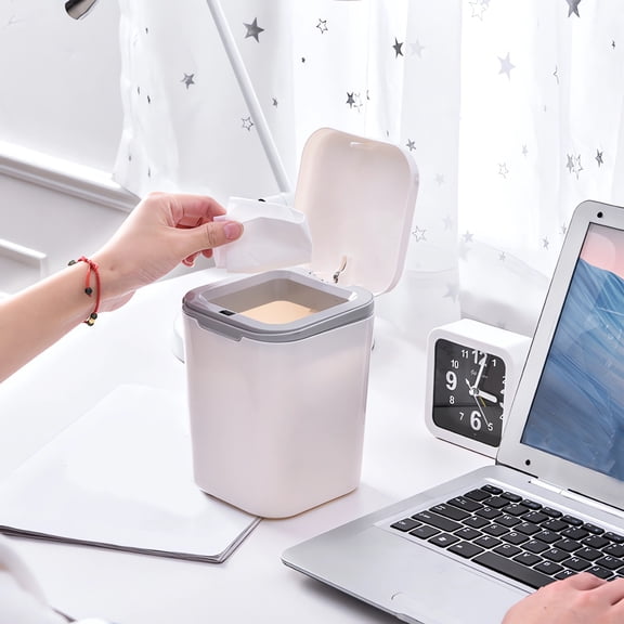 Miogawg Mini Trash Can, Removable Small Garbage Can, Countertop Wastebasket, Counter Garbage Lint Bin For Bathroom, Office, Kitchen, Desk
