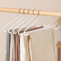 Miogawg Open Ended Metal Hangers, Pants Jean Hangers, Versatile Non-Slip Hangers For Heavy Pants, Jeans, Trousers, Scarf, Space Saving Clothes Hangers For Women Men