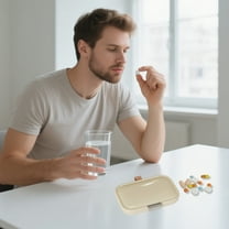 Miogawg Pill Organizer, Travel Portable Small Medicine Box, Moisture-Proof Pill Case, Daily Pill And Supplement Organizer For Fish Oil/Vitamin