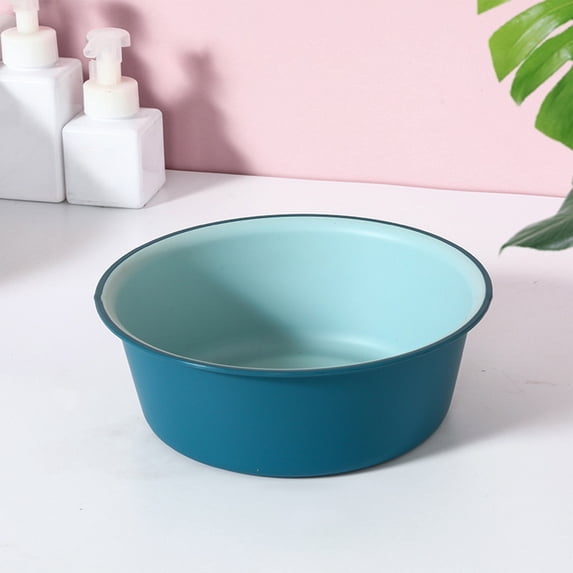 Miogawg Plastic Wash Basin, Round Lightweight Tub For Face Washing Foot Soaking Laundry, Outdoor Use Multipurpose Storage Basin