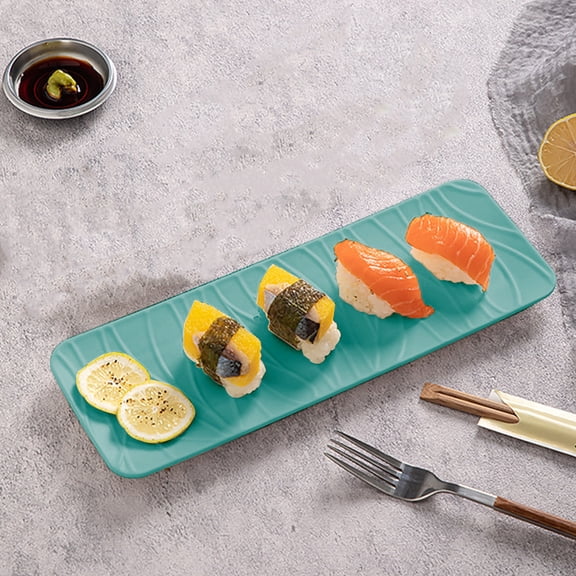 Miogawg Rectangle Plates, Serving Platters For Party, Wedding, And Entertaining, Appetizer Serving Dishes Rectangular Dinner Sushi Plates For Party And Entertaining