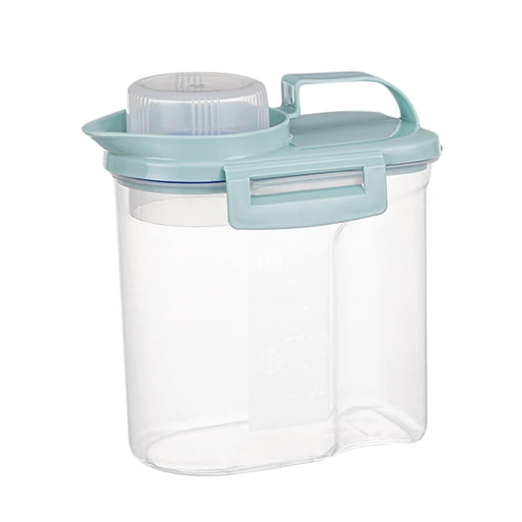 Miogawg Rice Airtight Storage Container, Plastic Kitchen Pantry Food Storage Container, Cereal Dry Food Flour Bin, Pet Dog Cat Food Dispenser With Measuring Cup