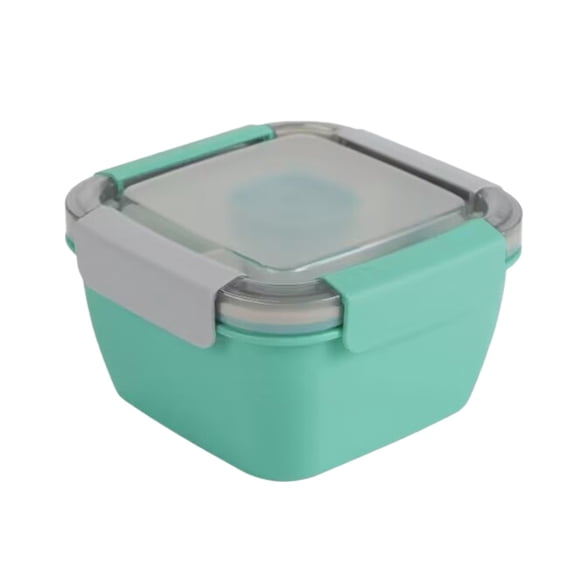 Miogawg Salad Lunch Containers, Bowls With 3 Compartments, Dressing Containers For Toppings, Snacks