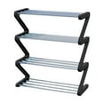 thumbnail image 1 of Miogawg Shoe Rack, 4 Tier Stainless Steel Shoe Organizer,Free Standing Shoes Rack With Sturdy Frame Shoe Rack For Entryway, Hallway, Bedroom, Bathroom., 1 of 6