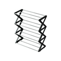 Miogawg Shoe Rack, Portable Folding Shoe Storage Rack, Without Installation Small Shoe Rack Perfect For Corridors, Bedrooms And Small Spaces (4 Tier)