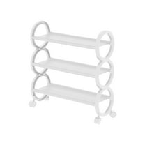 Miogawg Shoe Rack, Rolling Vertical Shoe Rack With Brake, Shoe Storage Organizer For Entryway Closet Bedroom, Space-Saving Narrow Shoe Shelf