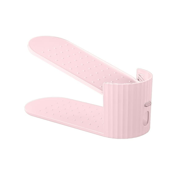 Miogawg Shoe Slots Organizer, Adjustable Shoe Stacker Storage Space Saver, Double Deck Shoe Rack Holder For Closet Organization