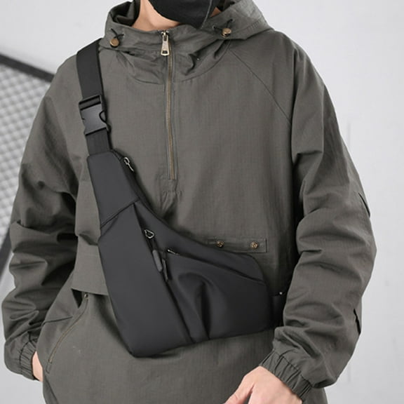 Miogawg Sling Bag, Anti Theft Crossbody Shoulder Chest Bag With Adjustable Shoulder Strap, Water Resistant Waist Fanny Pack For Travel, Cycling, Hiking