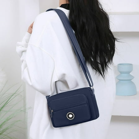 Miogawg Small Crossbody Bag, Waterproof Lightweight Crossbody Purse, Casual Fashion Shoulder Bag, Large Capacity Commuting Outdoor Cycling Travel Backpack