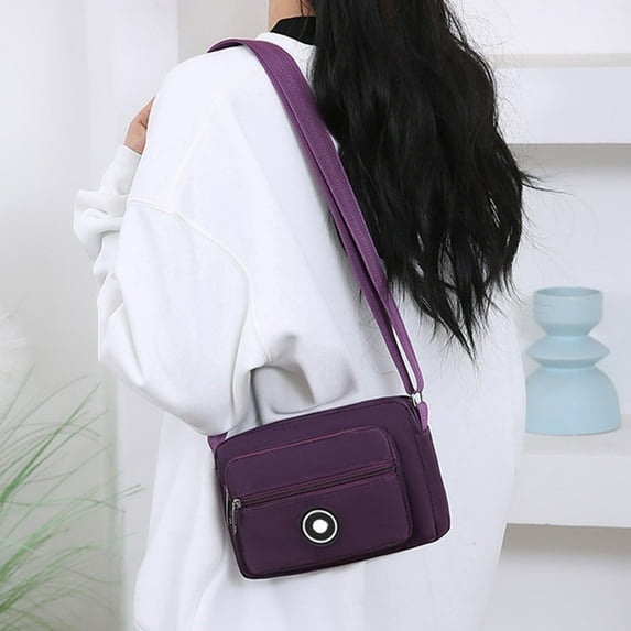 Miogawg Small Crossbody Bag, Waterproof Lightweight Crossbody Purse, Casual Fashion Shoulder Bag, Large Capacity Commuting Outdoor Cycling Travel Backpack