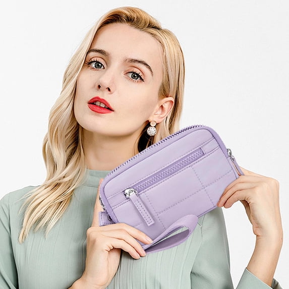 Miogawg Small Crossbody Bag, Wristlet Purse, Credit Card Holder, Quilted Nylon Phone Wallet, Card Holder Purse For Travel & Everyday Use