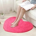 thumbnail image 1 of Miogawg Small Heart Shaped Bath Mat, Soft Absorbent Bathroom Rug, Non-Slip Machine Washable Decorative Doormat Shower Mat Home Bedroom Living Room, 1 of 7