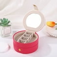 thumbnail image 1 of Miogawg Small Jewelry Box, Traveling Jewelry Organizer With Mirror, Portable Jewellery Storage Holder For Rings Earrings Necklace Bracelet, For Girls Women, 1 of 6