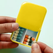 Miogawg Small Pill Box, Moisture Proof Case, Travel Organizer For Pocket Purse, Daily Portable Medicine Vitamin Container, Fish Oil And Supplement Storage