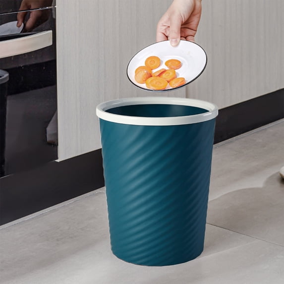 Miogawg Small Trash Can, Wastebasket Garbage Can, Round Garbage Container Bin For Bathroom, Kitchen, Bedroom, Home Office, College Dorm