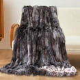 thumbnail image 1 of Miogawg Soft Faux Fur Throw Blanket, Lightweight Long Hair Shaggy Blanket, Fluffy Cozy Plush Fleece Blanket For Couch Sofa Bed, 1 of 6