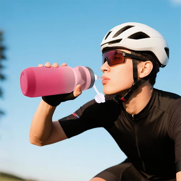 Miogawg Squeeze Sports Water Bottle, Sports Water Bottle With Quick-Shot Lid, Leakproof Design, Fast Hydration For Gym, Cycling, Running