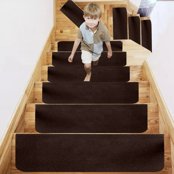 Miogawg Stair Treads For Wooden Steps Indoor, Non Slip Carpet Mat Indoor Stair Runners For Wooden Steps, Stair Rugs For Kids Elders And Dogs