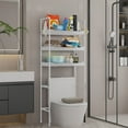 thumbnail image 1 of Miogawg Storage Rack Above The Toilet, 3 Layer Bathroom Storage Rack, Multifunctional Over The Toilet Rack, Can Accommodate Toiletries And Daily Necessities, With 4 Hooks, 1 of 6