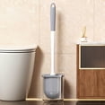 thumbnail image 1 of Miogawg Toilet Brush, Toilet Brush And Holder With Handle, Space Saving Toilet Bowl Brush For Storage, Durable Bristles Toilet Scrubber For Bathroom Cleaning, 1 of 6