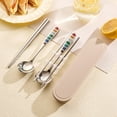 thumbnail image 1 of Miogawg Travel Silverware Set, Stainless Steel Cutlery, Reusable Utensils Knife Spoons, Portable Silverware For Lunch Box Dorm Work School Picnic, 1 of 6