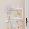 thumbnail image 1 of Miogawg Wall Mounted Hanging Rack, Hanging Hooks Entryway Bedroom Bathroom Kitchen For Coat Hooks, 1 of 6