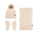 thumbnail image 1 of Miogawg Winter Beanie Hat, Scarf And Touchscreen Gloves Set For Men And Women, Warm Knit Gloves Cold Weather With Thermal Fleece Lined, 1 of 1