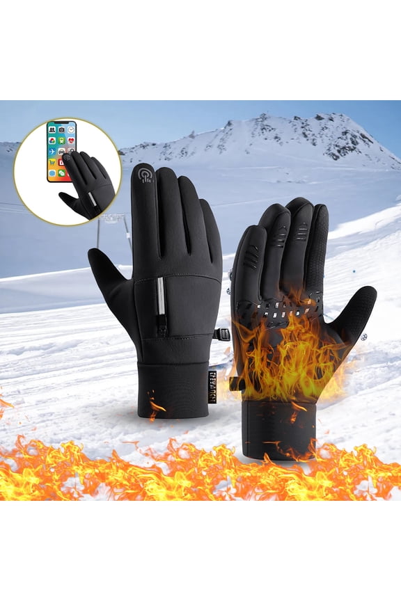 Winter Gloves, Touch Screen Gloves, Waterproof Thermal Glove For Cold Weather, Warm Gloves For Running Cycling, Snow Gloves With Touchscreen Finger