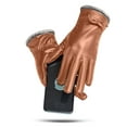 thumbnail image 1 of Miogawg Winter Leather Gloves For Women, Wool Fleece Lined Warm Gloves, Touchscreen Thick Thermal Snow Driving Gloves, 1 of 7