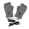 thumbnail image 1 of Miogawg Winter USB Heated Gloves, Full & Half Fingers Usb Hand Warmer Electric Hand Warming Gloves, With Button Heated Mittens, Washable Knitting Typing Gloves, 1 of 5
