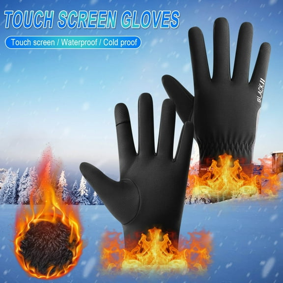 Miogawg Winter Waterproof Gloves, Cold Weather Thermal Gloves With Touchscreen Fingers, Suit For Running Driving Cycling Hiking Biking