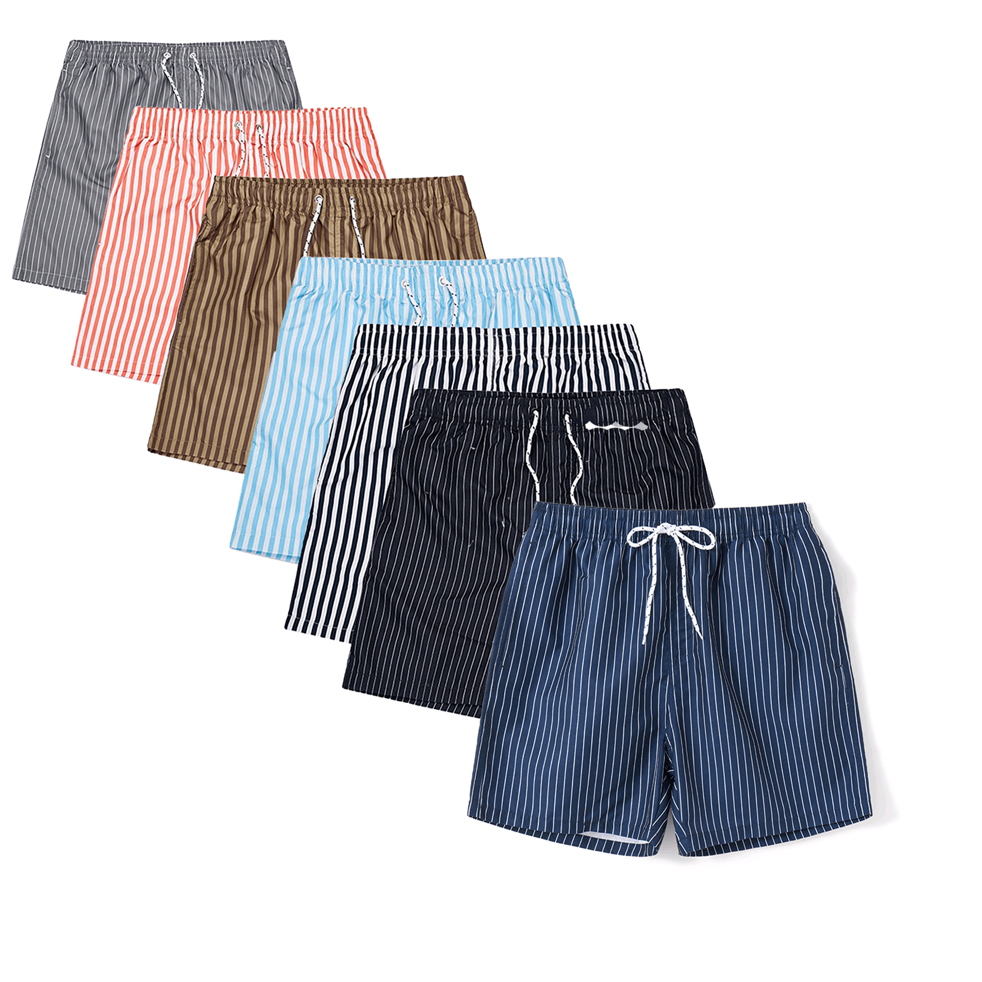 Mioliknya Mens Slim Fit Swim Shorts Swim Trunks 7 inch Quick Dry Mens