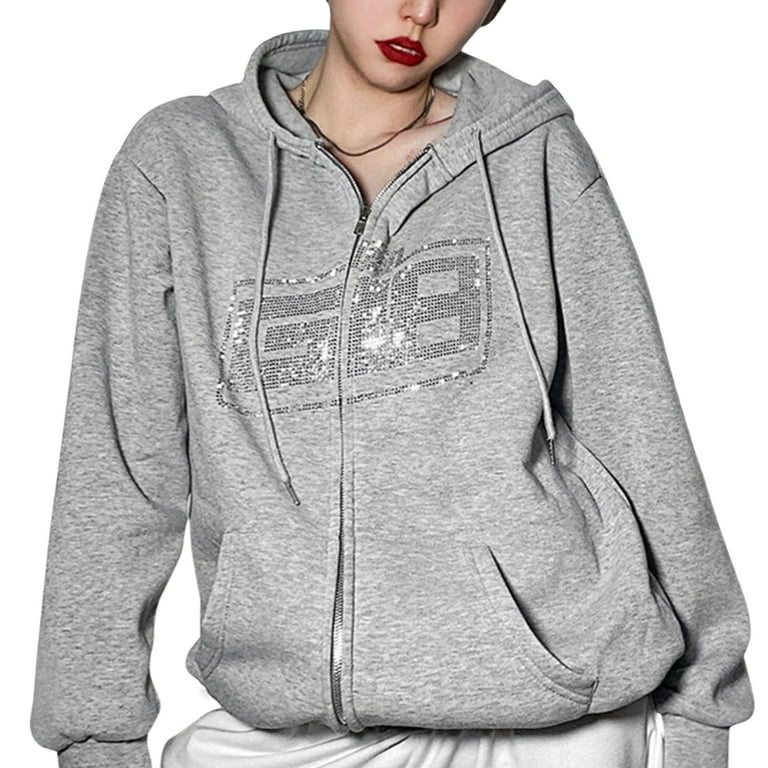 Mioliknya Mioliknya Hoodies Pullover Oversized Zip Up Jacke