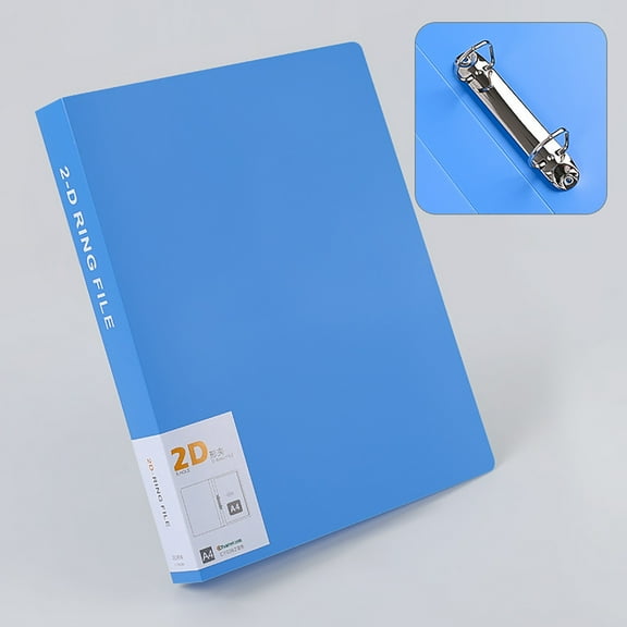 Miommo Accordion File Organizer A4 Flipchart Folder with Four Holes Punched Transparent Insert Document Holder for 240 Sheets Blue