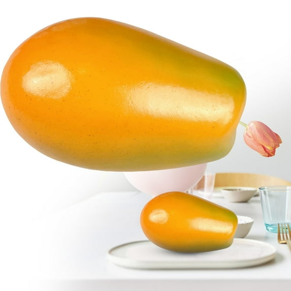 Miommo Artificial Realistic Dining Table Home Decoration Store Cabinet Display And Photography Props For Decorating 1 simulated fruit ornament Simulated fruit desktop ornaments papaya